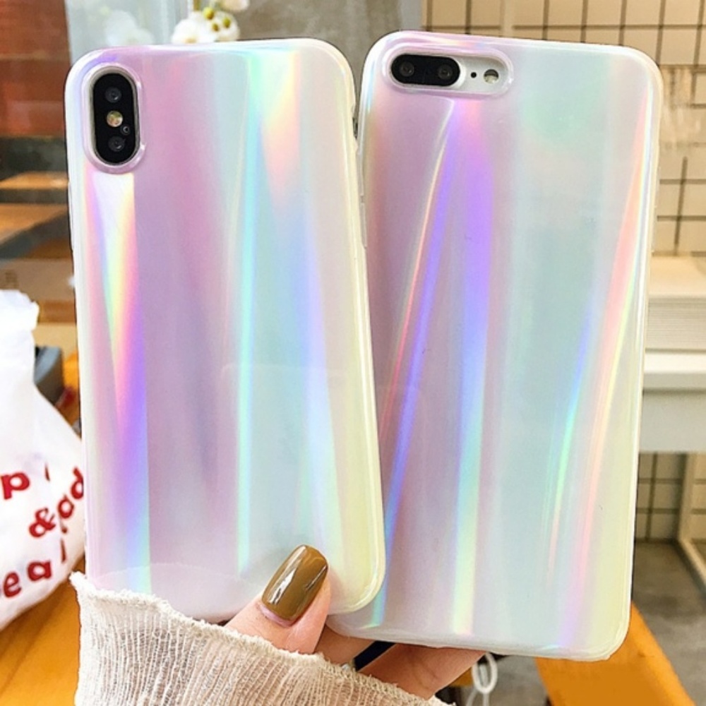 iPhone XR/XS/X/7/8/Plus ❤️Aurora Laser Phone Case